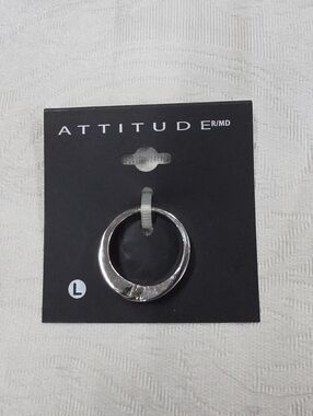 ATTITUDE Silver Statement  Ring